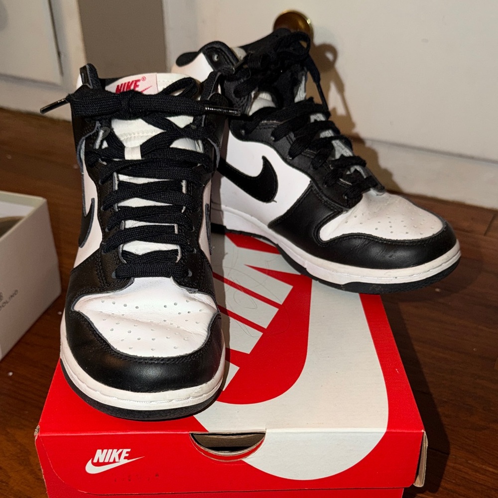 Nike Women’s Black and White High-Top Sneakers